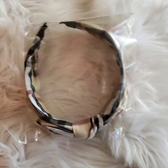 Plaid knotted headband - Picture 3 of 8